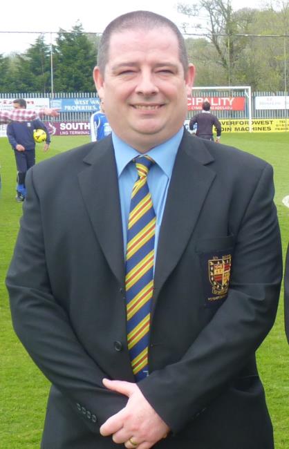 Brian looking smart at a Senior Cup Final